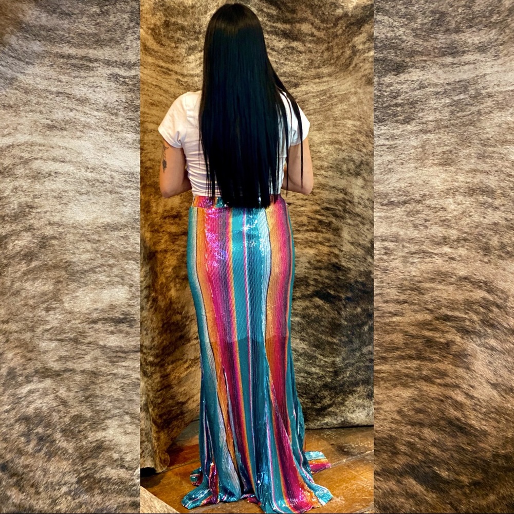 Sequin Serape Skirt - Picture 5 of 11